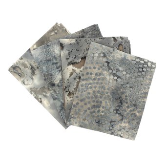 Beige Batik Cotton Fat Quarters 4 Pack