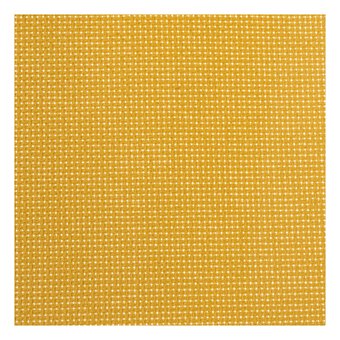 Turmeric Yellow 14 Count Aida Fabric 30 x 46cm