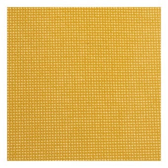 Turmeric Yellow 14 Count Aida Fabric 30 x 46cm