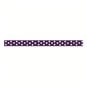 Purple Grosgrain Polka Dot Ribbon 6mm x 5m image number 1