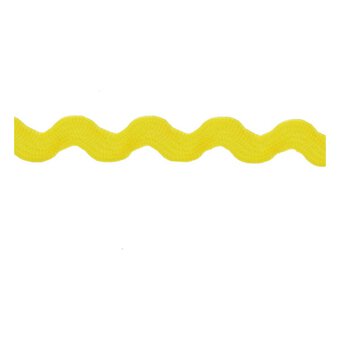 Yellow Ric Rac Ribbon 6mm x 4m