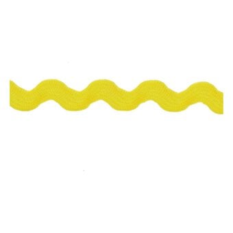 Yellow Ric Rac Ribbon 6mm x 4m