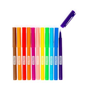 Ultra Fine Coloured Markers  12 Pack