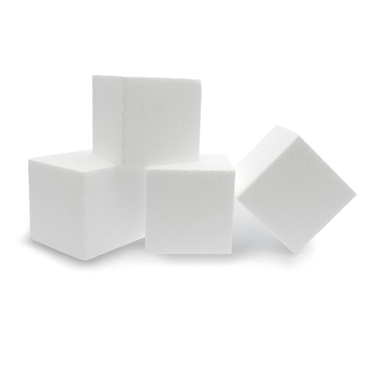 Polystyrene Cubes 10cm 4 Pack image number 1