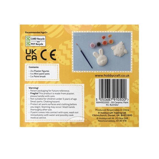 Paint Your Own Bunny and Chick Decorations 2 Pack  image number 5