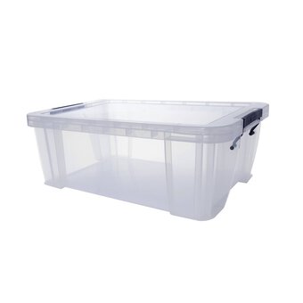 Whitefurze Allstore 15 Litre Clear Storage Box 