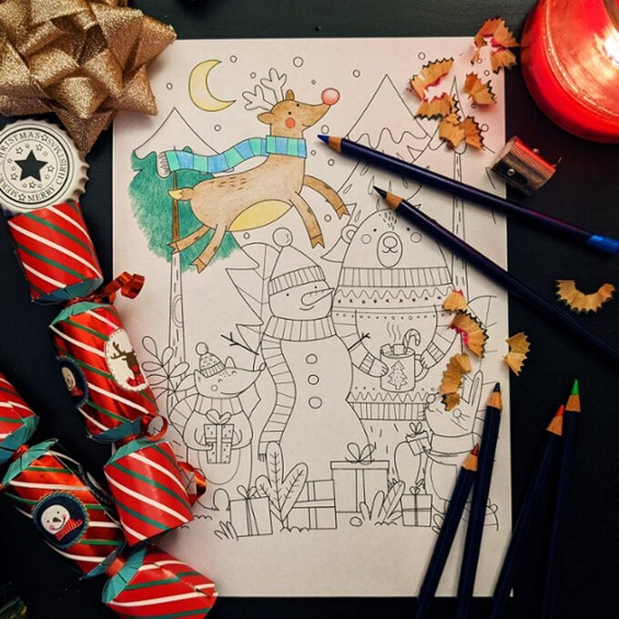 FREE Christmas Colouring Downloads image number 1