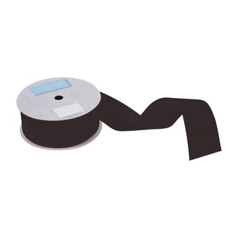 Trimits Black Double-Faced Satin Ribbon by the Metre 50mm