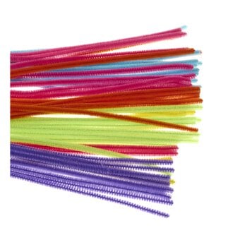 Neon Pipe Cleaners 60 Pack