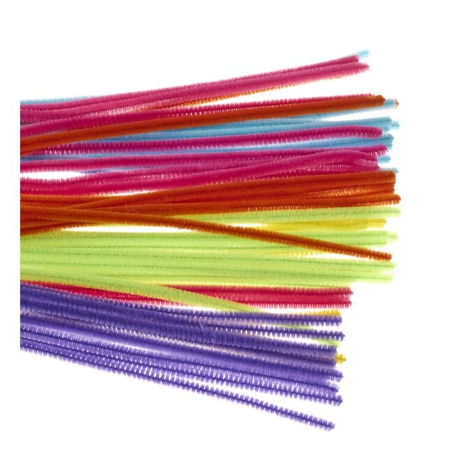 Neon Pipe Cleaners 60 Pack image number 1