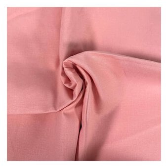 Blush Pink Organic Premium Cotton Fabric by the Metre