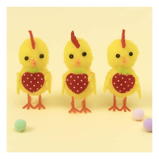 Yellow Chicks with Strawberries 3 Pack image number 1