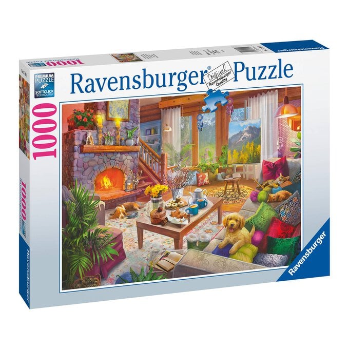 Ravensburger Cosy Cabin Jigsaw Puzzle 1000 Pieces image number 1