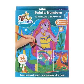 Mythical Creatures 3-in-1 Paint by Numbers