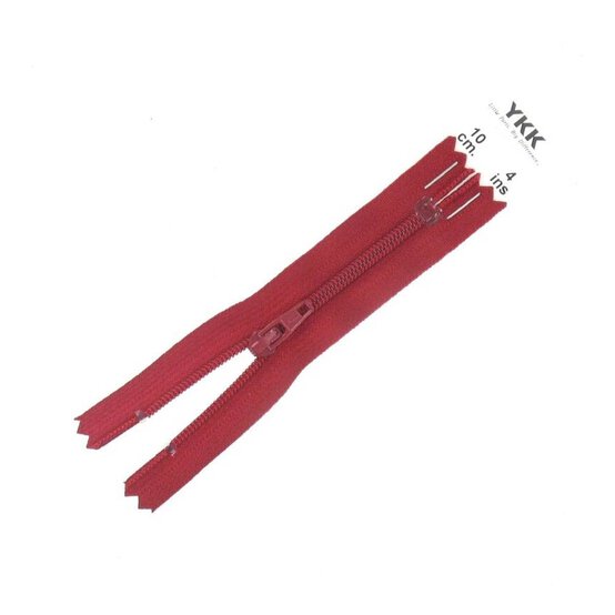 YKK Dark Red Dress and Skirt Zip 10cm image number 1