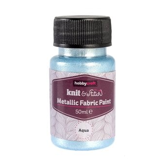 Aqua Metallic Fabric Paint 50ml