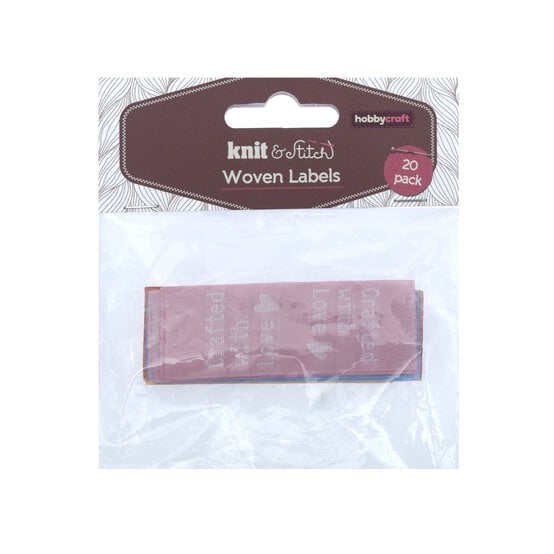 Crafted with Love Woven Labels 20 Pack image number 3