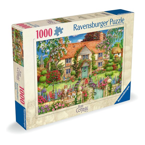 Ravensburger Rose Cottage Jigsaw Puzzle 1000 Pieces image number 1