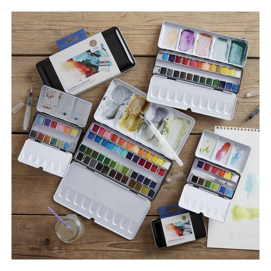 Shore & Marsh Half Pans Watercolour Set 24 Pack image number 11