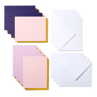 Cricut Joy Spring Rain Cutaway Cards 4.25 x 5.5 Inches 8 Pack