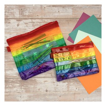 Small Rainbow PVC Pencil Case