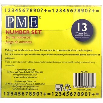 PME Number Cutters 13 Pieces image number 4