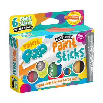 Metallic Paint Pop Paint Sticks 6 Pack
