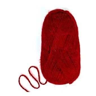 Knitcraft Dark Red Leader of the Pac Aran Yarn 100g image number 3