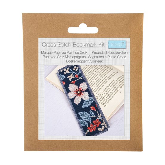 Trimits Morris Floral Cross Stitch Bookmark Kit image number 1