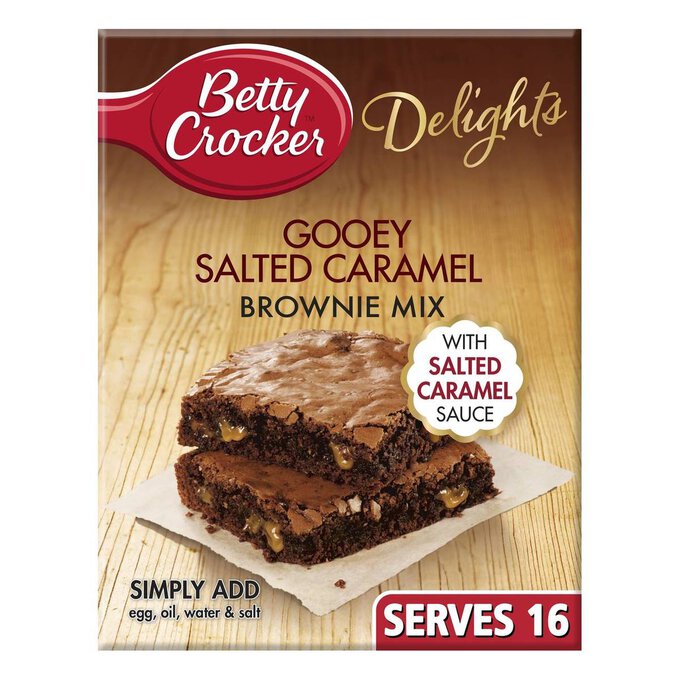 Betty Crocker Salted Caramel Brownie Mix 430g image number 1
