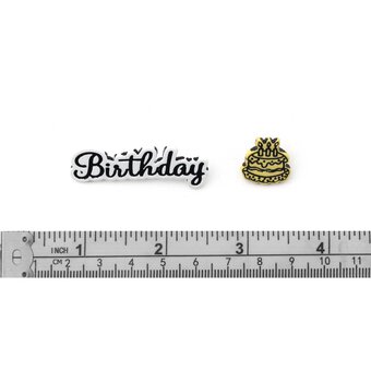 Trimits Happy Birthday Craft Buttons 5 Pieces image number 3