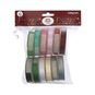 Mixed Christmas Ribbons 2m 12 Pack image number 3