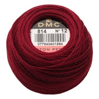 DMC Red Pearl Cotton Thread on a Ball 120m (814)