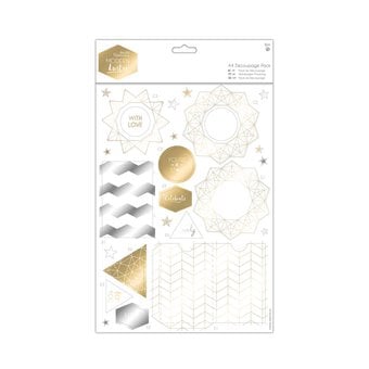 Papermania Modern Lustre Decoupage Sheets 8 Pack