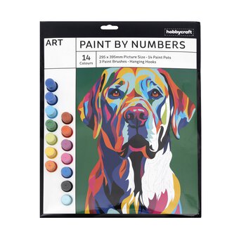Rainbow Dog Paint by Numbers