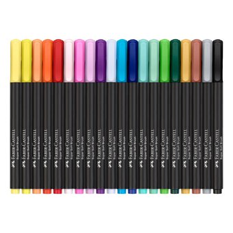 Faber-Castell Assorted Black Edition Brush Pen 20 Pack