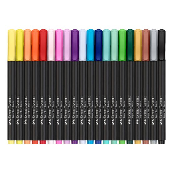 Faber-Castell Assorted Black Edition Brush Pen 20 Pack image number 2