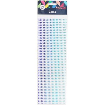Mixed Blue Adhesive Gems 3mm 1080 Pack image number 3