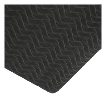 Black Wavy Embossed Foam Sheet 22.5cm x 30cm