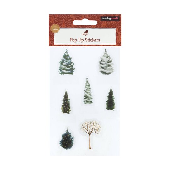 Winter’s Garden Clear Stickers 7 Pieces image number 1