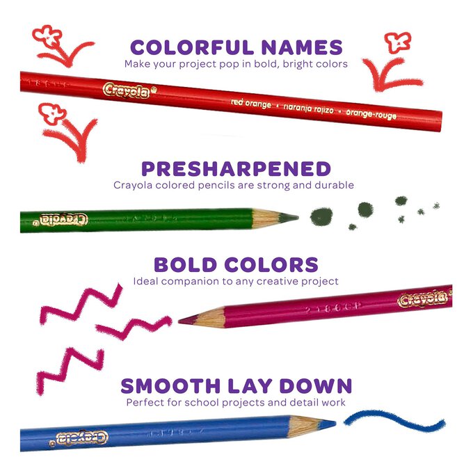 Crayola Colored Pencils (36ct), Kids Pencils Set, Art Supplies