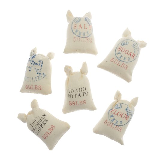Doll&rsquo;s House Sacks of Flour and Grain 6 Pack  image number 1