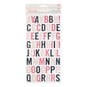 Pink Paislee Amber Chipboard Letter Thickers Stickers 130 Pieces image number 1