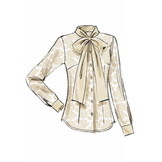 Vogue Women’s Blouse Sewing Pattern V8772 (14-22) image number 6