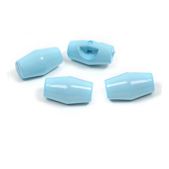 Hemline Blue Basic Barrel Button 4 Pack image number 1