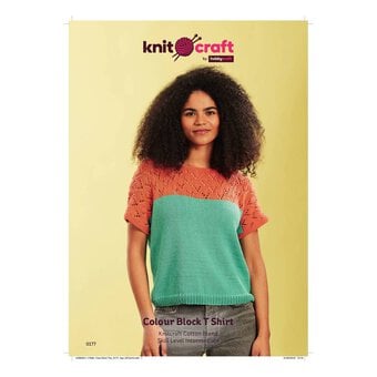 Knitcraft Colour Block T-Shirt Digital Pattern 0177