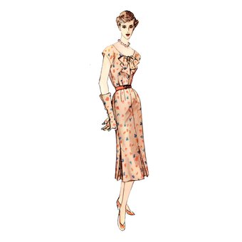 Simplicity 1950s Dress and Jacket Sewing Pattern S3083 (18-26)