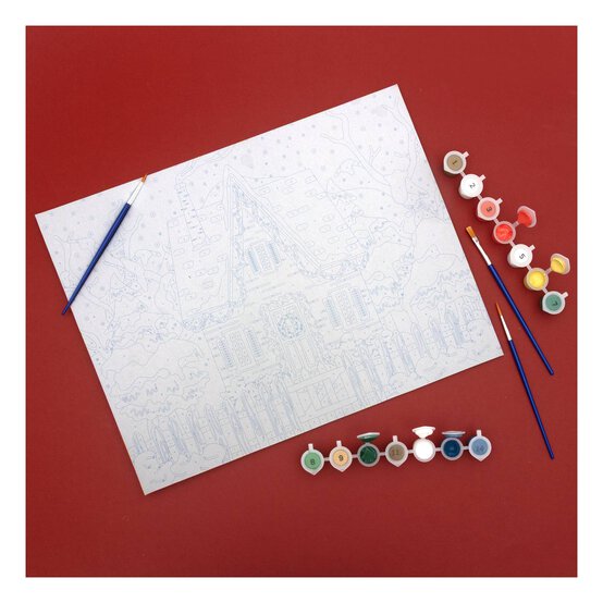 Christmas Cottage Paint by Numbers image number 2