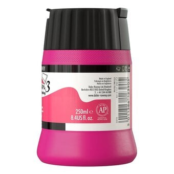 Daler-Rowney System3 Process Magenta Screen Printing Acrylic Ink 250ml image number 2