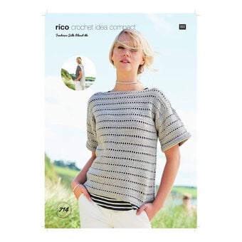 Rico Fashion Silk Blend Stole and Top Digital Pattern 714